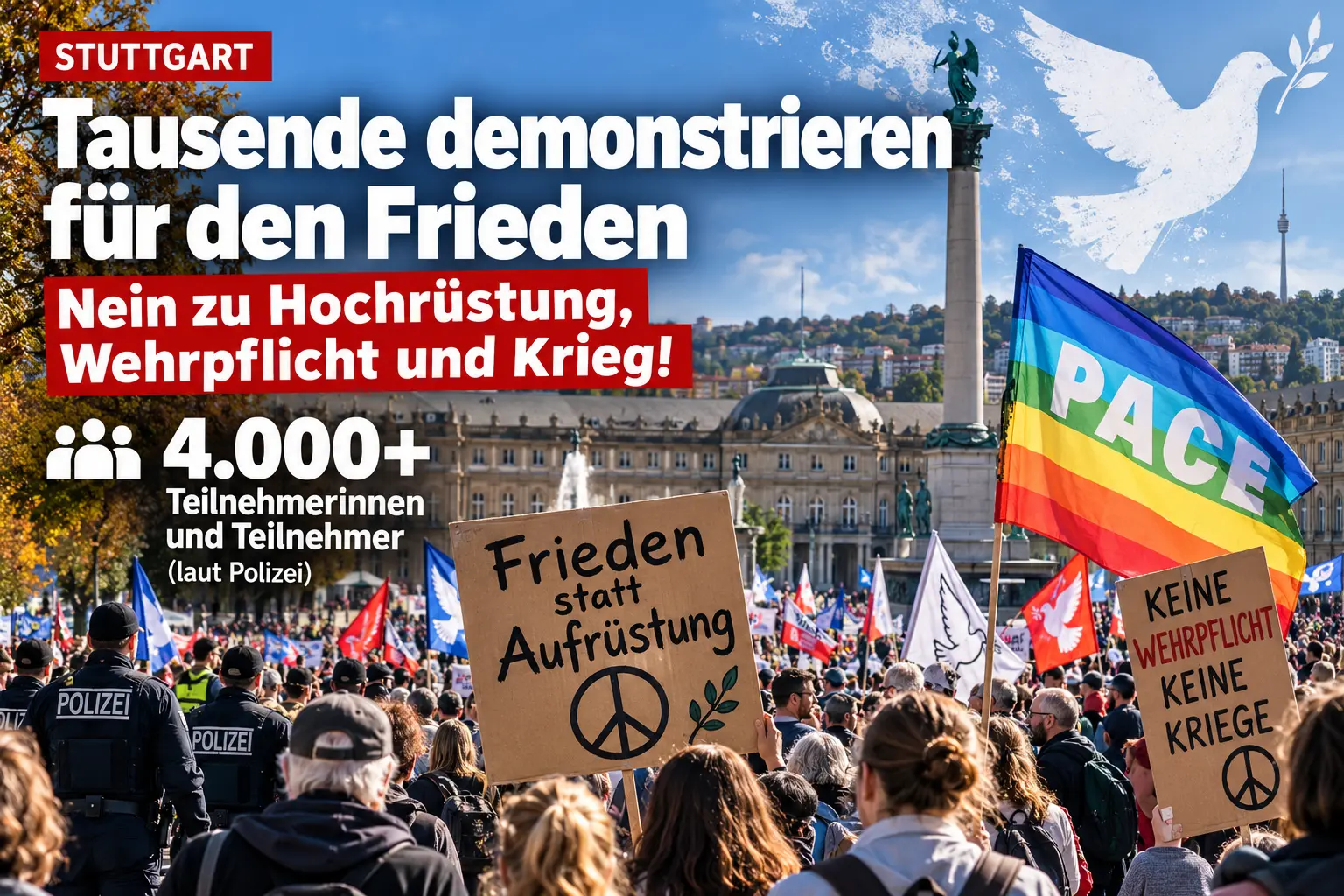 Nein zu Hochrüstung, Wehrpflicht und Krieg!